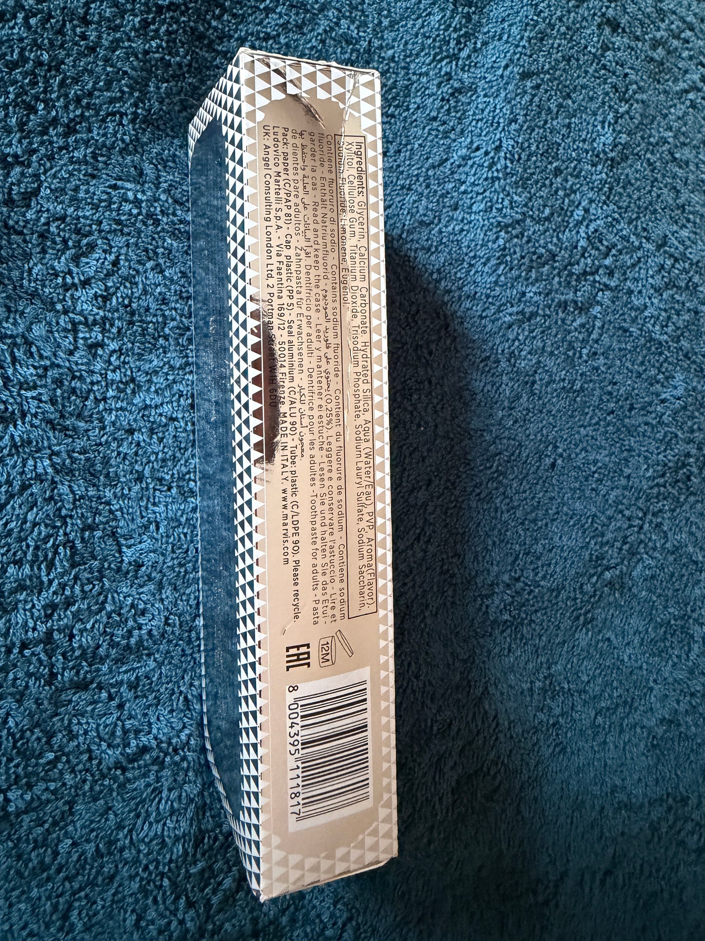 Marvis Smokers Whitening Mint Luxury Italian Toothpaste