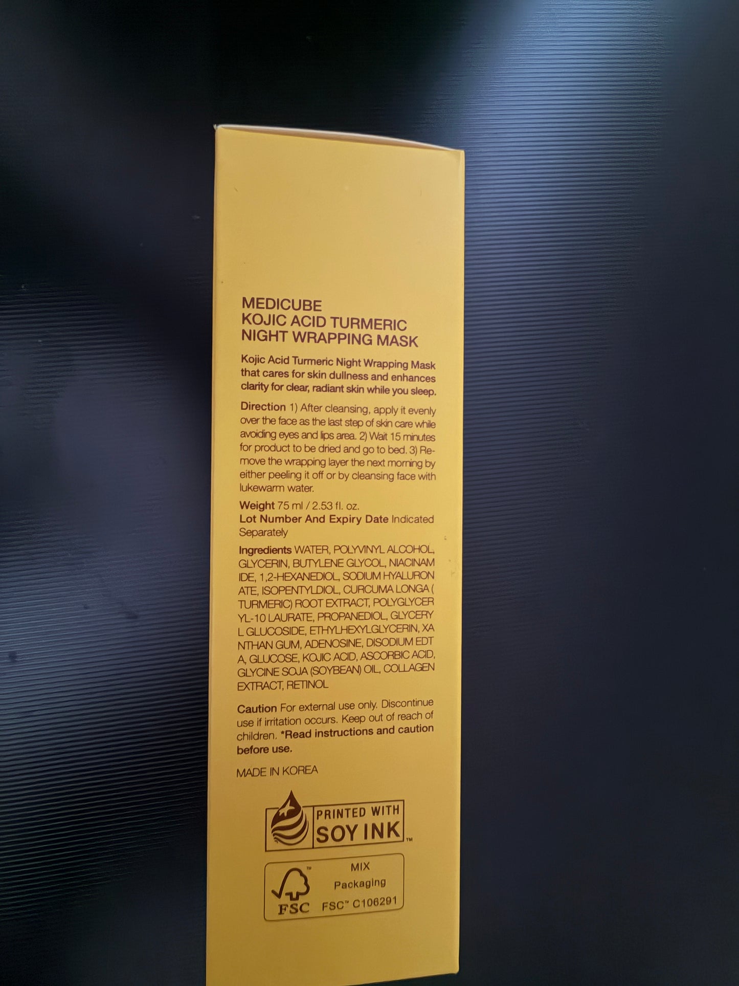 Medicube Kojic Acid Turmeric Night Wrapping Mask